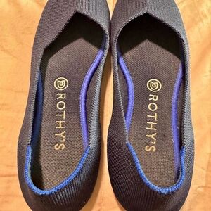 Rothy's Blue Flats Comfortable Slip-On Loafers